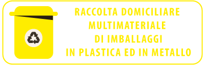 Raccolta domiciliare multimateriale di imballaggi in plastica ed in metallo